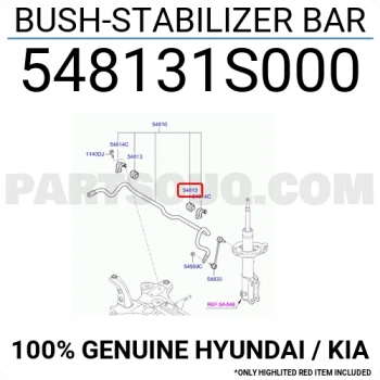 Viraj Lastiği I-2020 2021 Sonrası / Bayon 2021 Sonrası / 20Mm (Oem No:548131S000)