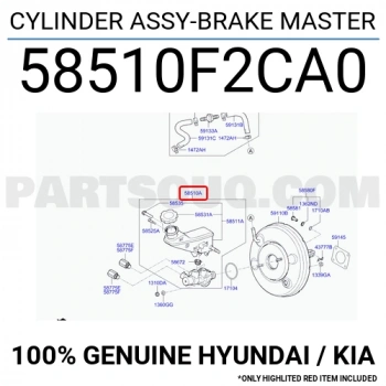 Fren Ana Merkez Elantra 2019-2020 / Benzinli (Oem No:58510F2Ca0)