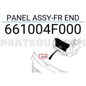 Panel Kmy Ön 2005-11 (Oem No:661004F000)