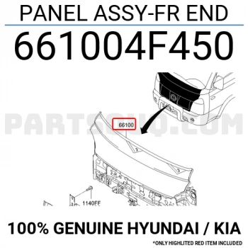 Panel Kmy Ön 2012 Sonrası (Oem No:661004F450)