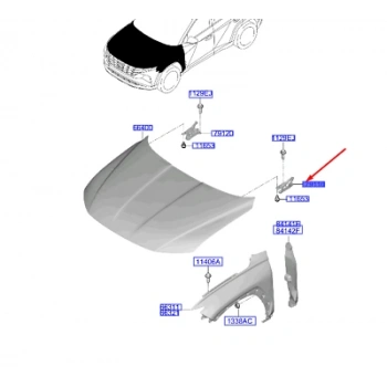 Kaput Menteşesi Tucson 2021 Sonrası Sol (Oem No:66910N7000)