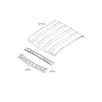 Güneşlik Sacı Kmy 2005 Sonrası (Oem No:672314F000)