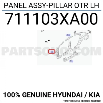 Direk Sacı Dış Elantra 2011-2016 Ön Sol (Oem No:711103Xa00)