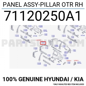 Direk Sacı Dış Accent 2003-2006 Ön Sağ (Oem No:71120250A1)