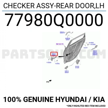 Kapı Gergisi I-2020 Arka 2021 Sonrası Sol (Oem No:77980Q0000)