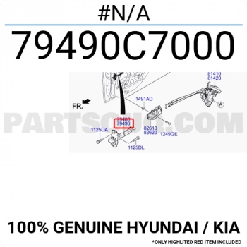 Kapı Gergisi I-2020 Arka 2015-2018 Sağ (Oem No:79490C7000)