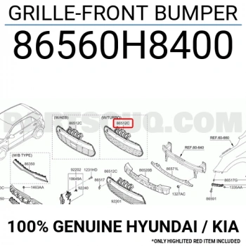 Tampon Panjurusı Stonic 2018-21 (Oem No:86560H8400)