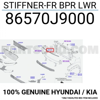 Tampon Demiri Üst Bağlantı Kona 2018 Sonrası (Oem No:86570J9000)