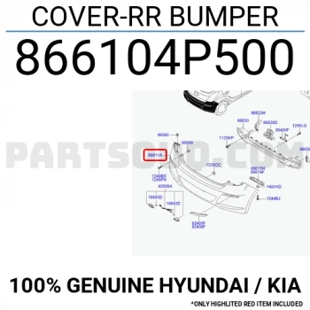 Tampon I-2020 Arka 2012-2014 Park Sensörlü Hasarlı (Oem No:866104P500)