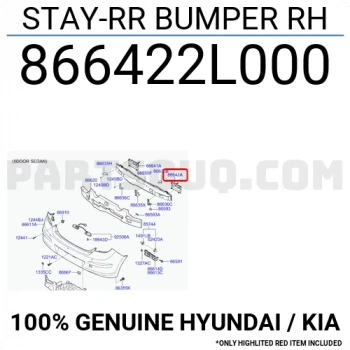 Tampon Destek Demiri I-30 2007-2011 Arka Sağ (Oem No:866422L000)