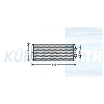 Psa  407 C5 Iıı (X7) B.M 2004- Kalorifer Radyatörü  (Oem No:6448S7)