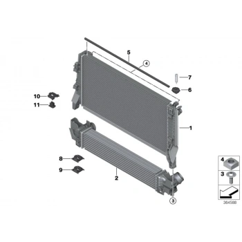 Bmw Mini F55-F56 B36-B38 2014- Su Radyatörü  (Oem No:17117644302)