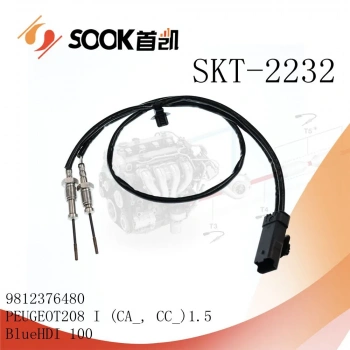 Fiat Doblo V Scudo V - 208 Iı /2008 Iı /308 Iı /3008 Iı /Partner Tepee/Rifter  2018- Egzoz Sıcaklık Sensörü  (Oem No:9812376480)