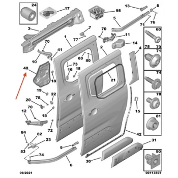 Fiat   1997-2000 Panel  (Oem No:9818156080)