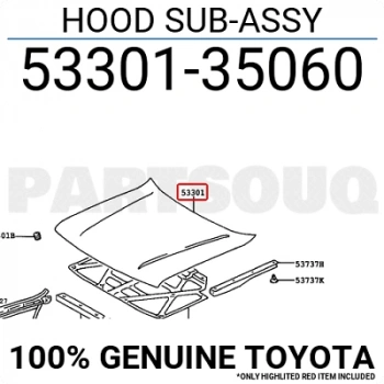 Motor Kaputu Hilux  1998-2001 Ln-145 (Oem No:5330135060)