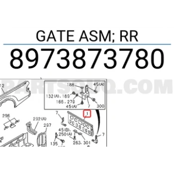 Bagaj Kapağı D-Max 2007-2012 Ortadan Açmalı (Oem No:8973873780)