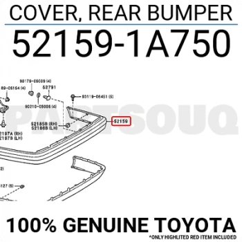 Tampon Corolla Arka Üst Parça  1998-2002 Ae-111 (Oem No:521591A750)