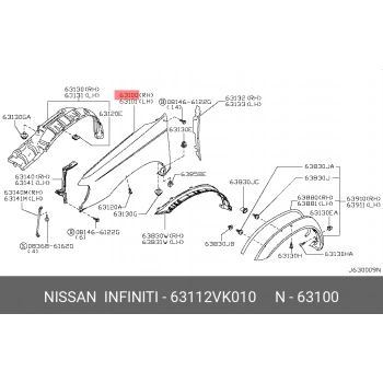 Çamurluk Pıckup 2003 Sonrası Skystar (Dodikli Tip) Ön Sağ (Oem No:63112Vk010)