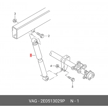 Vw Crafter-Sprinter  2006- Amortisör Arka  (Oem No:2E0513029P)