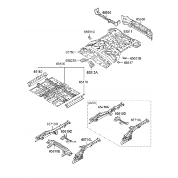 Motor Kaputu D22 1998-01 (Oem No:651002S400)