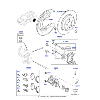 Bmw Land Rover Range Rover Sport 04 Kaliper Tamir Takımı Kaliper Tamir Takımı (Oem No:Lr015589)