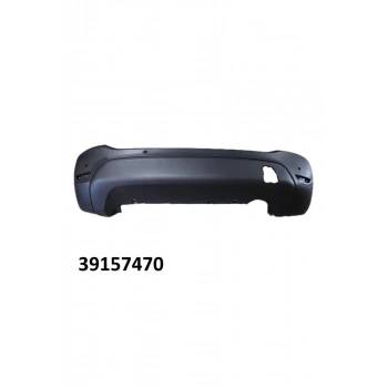 Opel Crossland X- 2017-2020  Arka Tampon 4 Sensör Delikli Siyah (Tyg) (Oem No:39157470)