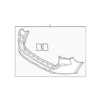 Volvo  Xc60   2010-2012  Arka Tampon Astarlı Siyah/Sensör Delikli (Tw) (Oem No:39828770)