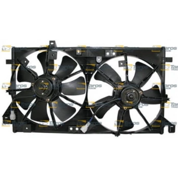 Mazda 3- Sd/Hb- 2010-2013  Radyatör Ve Klima Fan Davlumbazı Komple Çiftli (7+5 Kanat) (Motorlu) (Oris) (Oem No:Z66815025)