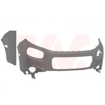 Citroen  C3  2016-2020  Ön Tampon Astarlı Gri/Dodik Delikli (Tyg) (Oem No:1618082680)