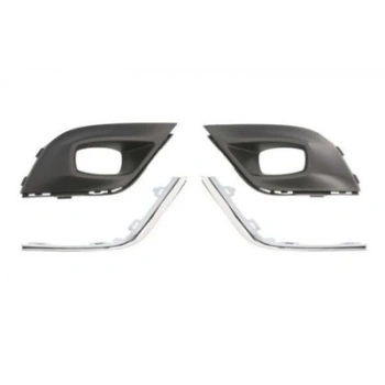 Renault Clio- 4- Sport Tourer- 2016-2019  Sis Lamba Kapağı Delikli Sağ/Sol (2Parça)Siyah Nikel.Çıtalı(Tw (Oem No:261A30735R)