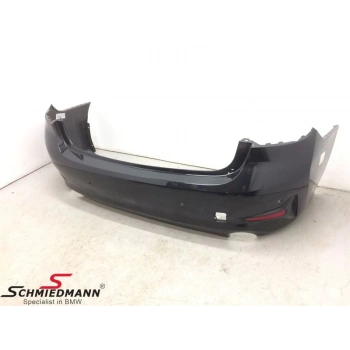 Bmw 3 Serı- 3 Serisi- 2019-2022  Arka Tampon Astarlı Siyah/4 Sensör Delikli (Tyg) (Oem No:51128493934)