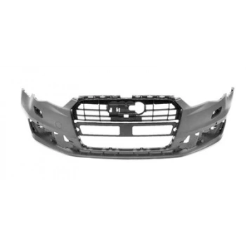 Audi  A6  2015-2018  Ön Tampon Astarlı Siyah (Far Yıkama Delikli)(Tyg) (Oem No:4G0807065Pgru)