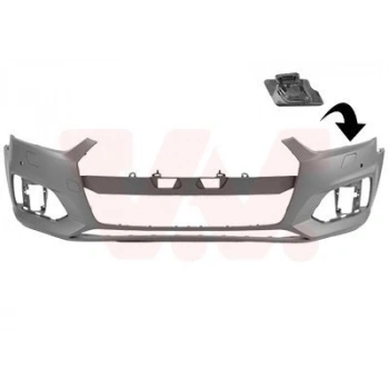 Audi  A5  2017-2019  Ön Tampon Astarlı Gri (Sensör/Far Yıkama Delikli)(Tyg) (Oem No:8W6807065Dgru)