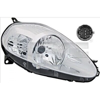 Fiat Grande Punto 2005- Far Sol Motorlu Mor Soketlı (Oem No:51840995)