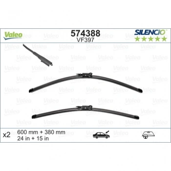 Japon Qashqai 2007- Silecek Süpürgesı Ön Takım 600 / 380 Mm (Oem No:28890Jd910)