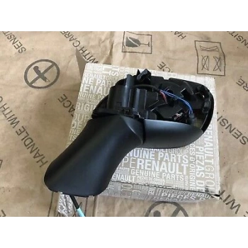 Renault Clio Iv Hb 2012- Dış Dikiz Aynası Sol Elektrikli Isıtmalı, Yanıp Söner, Astarlı Kapak, Asferık Cam 7Pıns Sol  (Oem No:963022031R)