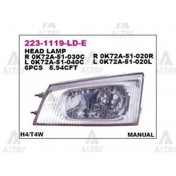 Far Pregio 1997-2005 Sağ 1 Adet Oem No: 223-1119R-Ld-E