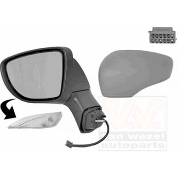 Captur Elektrikli Ayna 2013 Sonrası Astarlı Sinyalli Kör Noktalı Hb Sol Oem No:963024221R