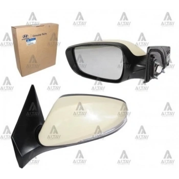Ayna Dış Dikiz Elantra 2011-2016 Elektrikli Sinyalli Isıtmalı Sol 1 Adet Oem No: 87610-3X040