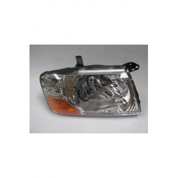 2004-2006 Mitsubishi Pajero Far Lambası Sağ Manuel Beyaz Tip Sarı-Beyaz Sinyalli () (Adet) (Oem