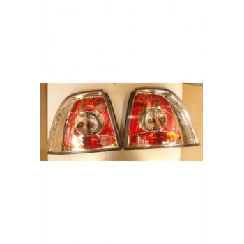 1999-2002 Opel Vectra B Modifiye Stop Lambası Sağ-Sol Set 2 Parça Nikelajlı-Kırmızı () (Adet)