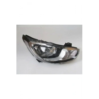 2011-2014 Hyundai Accent Blue Far Lambası Sağ Elektrikli-Motorlu-Beyaz Reflektörlü Ledsiz H4 (8Pin)