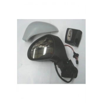 2008 2013 308 Uyumlu Kapı Aynası Sol Elektrikli-Isıtmalı-Sinyalli Gri Kapaklı 6+2 Fişli () (