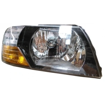 mitsubishi pajero- 2000-2003  far lambası sağ manuel sıyah tıp sarı/beyaz sinyallı (famella) Oem No (MR548034)