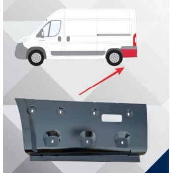 fiat ducato- 2007-2014  arka çamurluk agzı alt sacı sol (arka teker arkası) Oem No (8503KE)