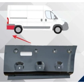 citroen jumper- 2007-2013  arka çamurluk agzı alt sacı sağ (arka teker arkası) Oem No (8504GP)