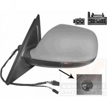 Audi Q5 Elektrikli Katlanır Ayna 2009-2016 Pianoblack Yan+Alt Sinyal Şerit Takip Hafıza Sağ)