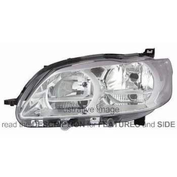 Peugeot 301 2012-2017 Motorlu Sağ Far Oem No (9675138980)