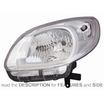 Renault Kangoo 2012- Far Sol Manuel Krom Çerçeveli Oem No (260602665R)