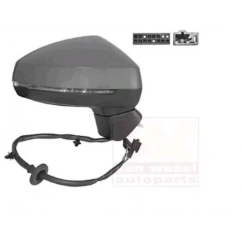 Audi A3 HB 2013-2020 Sağ Dış Dikiz Aynası (Elektrikli, Isıtmalı, Sinyalli, Astarlı) Oem No (8V1857410F9B9)